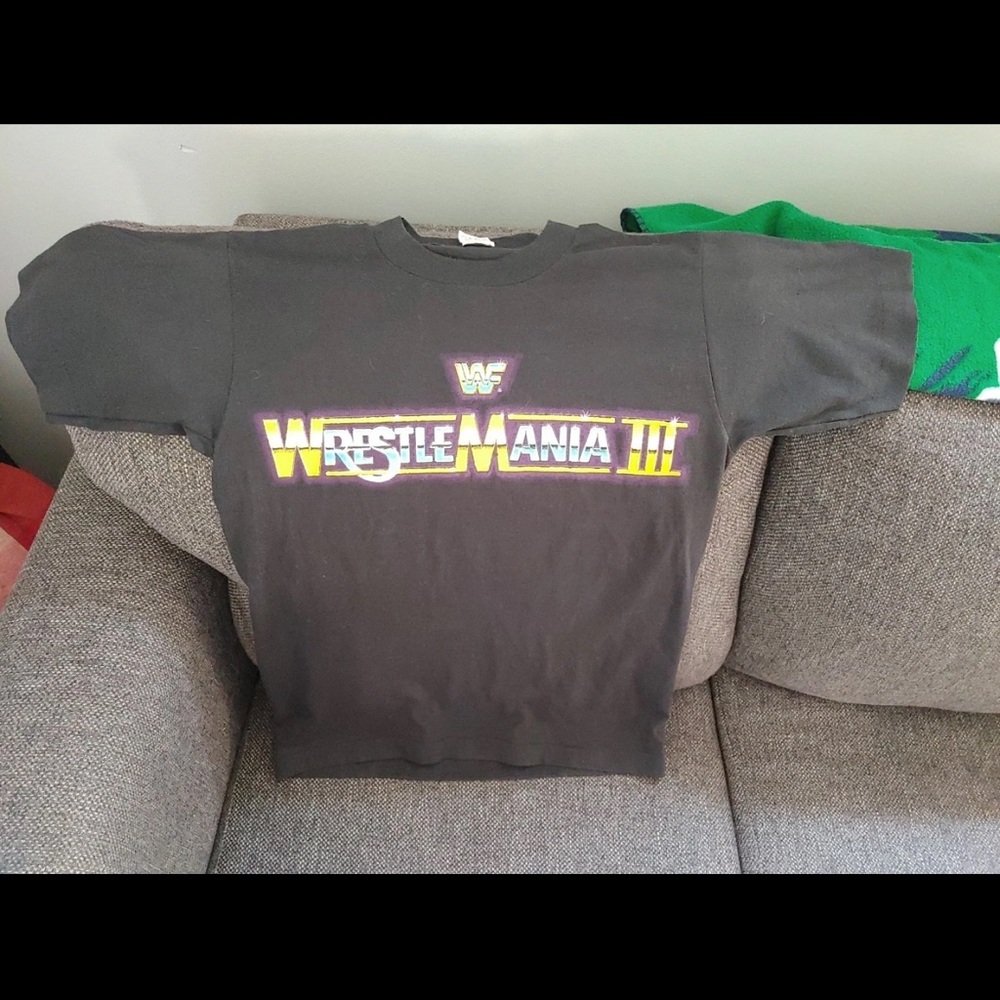 WrestleMania III Black T-Shirt